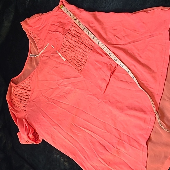 WAS $48. MONORENO V-Neck 3/4 Embellished Sleeves Sheer back dressy Top - Picture 8 of 12